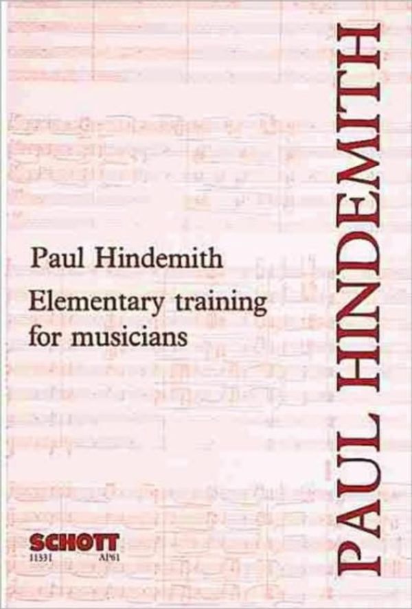 Cover Art for 9780901938169, Elementary Training for Musicians by Paul Hindemith