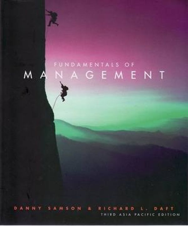 Cover Art for 9780170136730, Fundamentals of Management by Danny Samson, Richard L. Daft