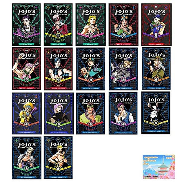 Cover Art for B07XRH817C, JoJo's Bizarre Adventure: Part 1 , 2 , 3 Manga Collection 17 Books Set By Hirohiko Araki , Original Sticky by Hirohiko Araki