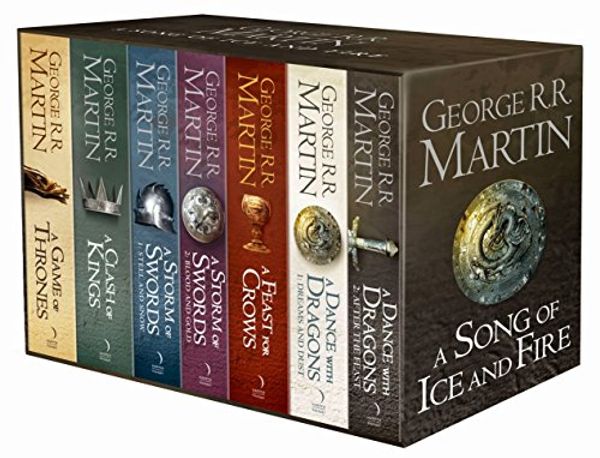 Cover Art for B007B5EDEG, A Game of Thrones: The Story Continues Books 1-5: A Game of Thrones, A Clash of Kings, A Storm of Swords, A Feast for Crows, A Dance with Dragons (A Song of Ice and Fire) by George R.r. Martin