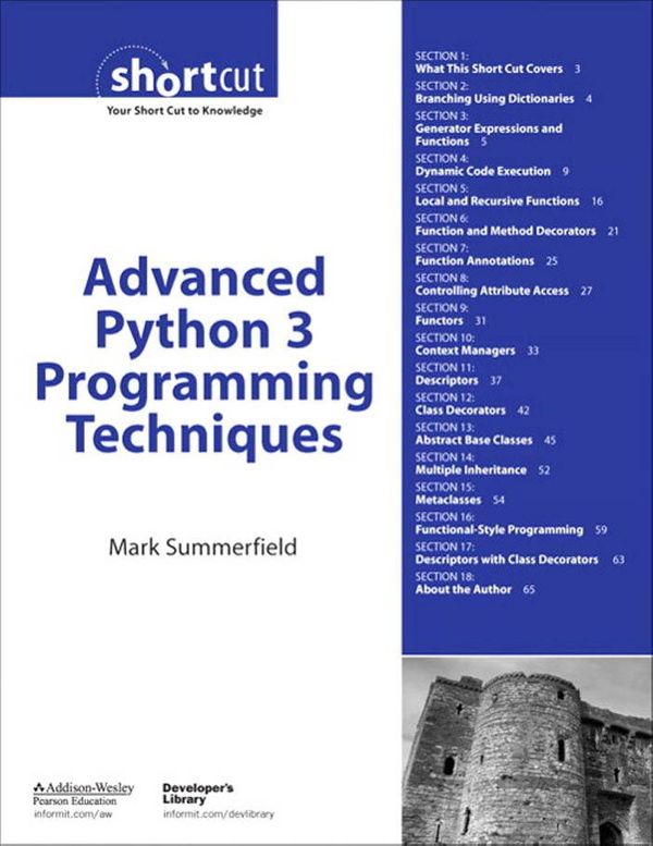 Cover Art for 9780321635518, Advanced Python 3 Programming Techniques by Mark Summerfield