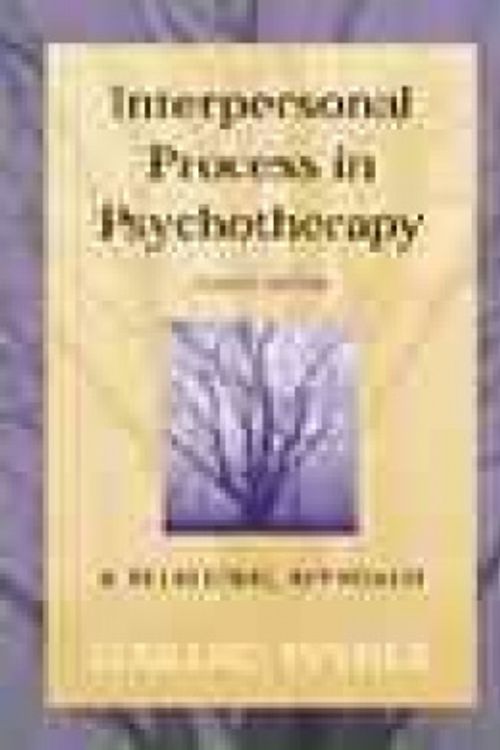 Cover Art for 9780534362959, Interpersonal Process in Psychotherapy: A Relational Approach by Edward Teyber