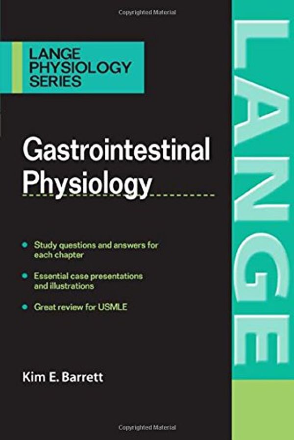 Cover Art for 9780071423106, Gastrointestinal Physiology by Barrett PhD, Dr Kim E.