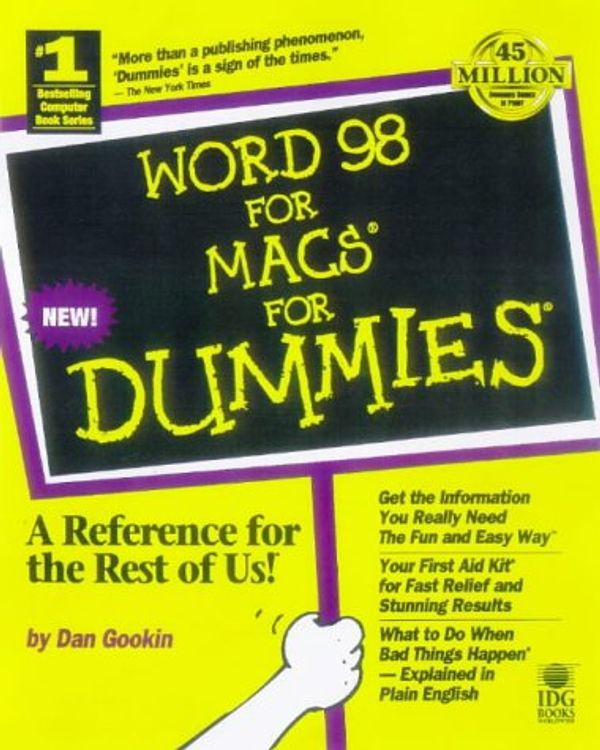 Cover Art for 0785555502307, Word 98 For Macs For Dummies by Dan Gookin; Dan Parks Sydow