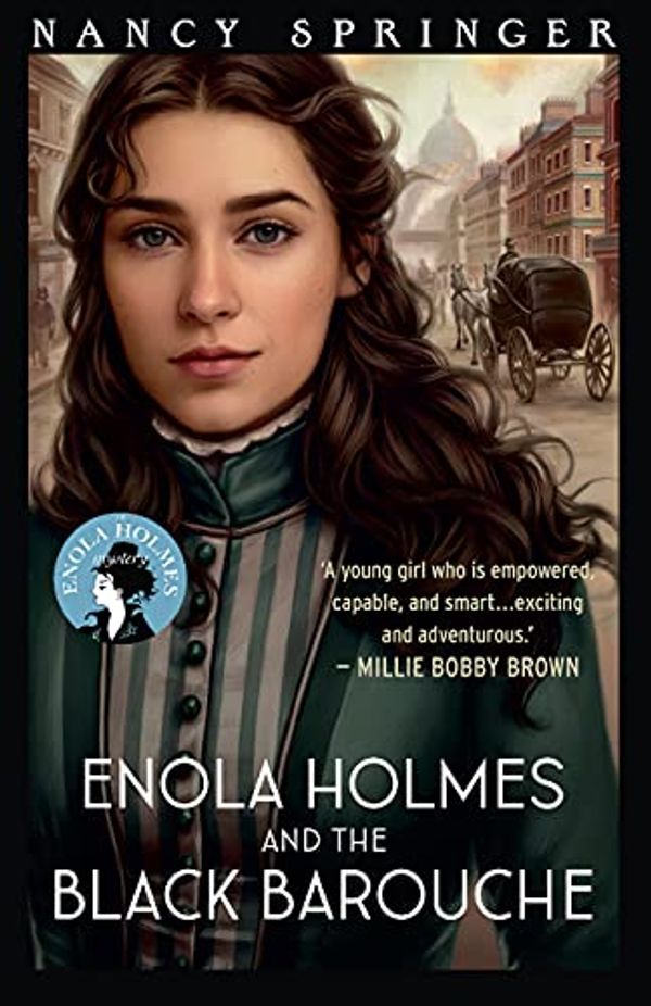 Cover Art for B0967TS2ZB, Enola Holmes and the Black Barouche by Nancy Springer