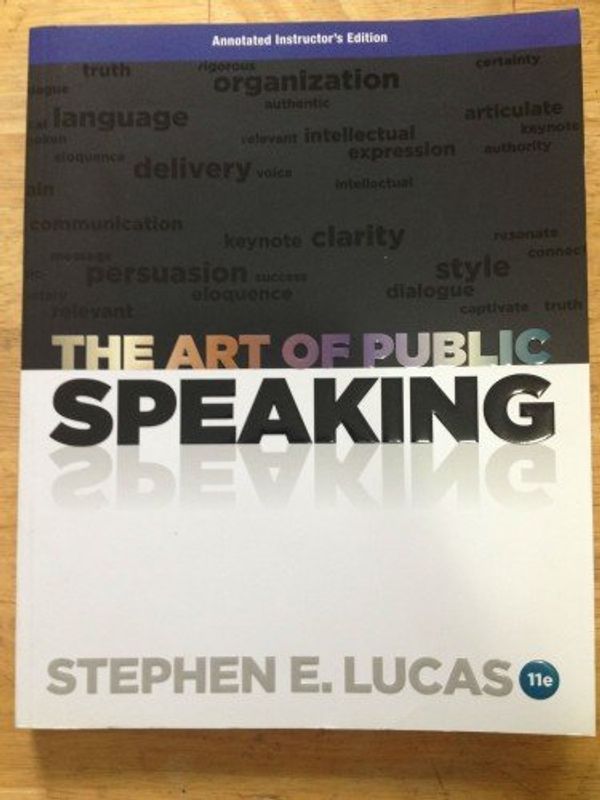 Cover Art for 9780077428105, Art of Public Speaking - AIE by Stephen E Lucas