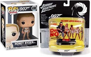Cover Art for B089RPW5S6, No 007 James Bond Entertainment Pop! Honey Ryder Dr. No Girl Bundled with Chevrolet Bel Air Convertible Onyx Black with Collectible JL Tin Display 1st in Series Die-Cast car 2 Items by Unknown