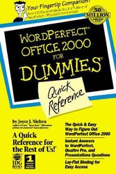 Cover Art for 9780764504570, Wordperfect Office 2000 for Windows for Dummies Quick Reference by JOYCE