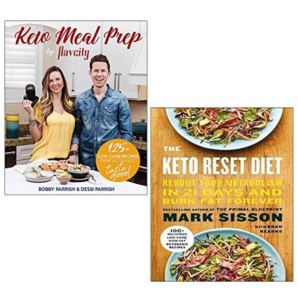 Cover Art for 9789123965007, Keto Meal Prep by FlavCity [Hardcover], The Keto Reset Diet 2 Books Collection Set by Bobby Parrish, Dessi Parrish, Mark Sisson, Brad Kearns