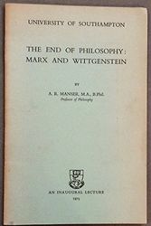 Cover Art for 9780854321025, End of Philosophy by Anthony Richards Manser