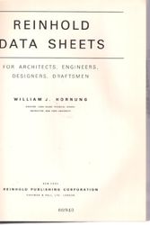 Cover Art for 9780278915626, Reinhold Data Sheets by William J. Hornung