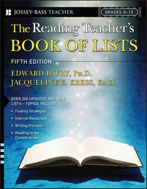Cover Art for 9781119081050, Reading Teacher'S Book Lists 6E (J-B Ed: Book of Lists) by Jacqueline E. Kress, Edward B. Fry