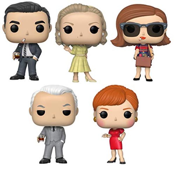 Cover Art for B07ZS2XM8S, Funko Pop! TV: Mad Men - Don Draper, Betty Draper, Peggy Olson, Roger Sterling and Joan Holloway - Set of 5 Vinyl Figures by Unknown