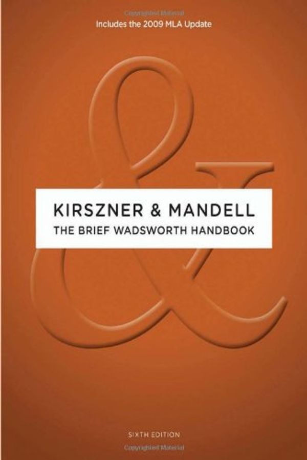 Cover Art for 9780495797524, The Brief Wadsworth Handbook by Laurie G Kirszner