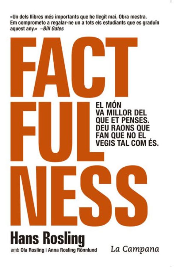 Cover Art for 9788416863518, Factfulness by Hans Rosling, Ola Rosling, Anna Rosling Rönnlund