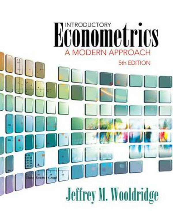 Cover Art for 9781111531041, Introductory Econometrics by Jeffrey M. Wooldridge