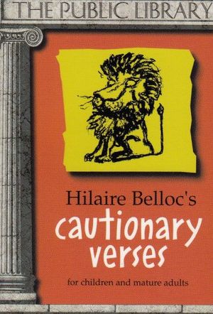 Cover Art for 9780872432345, Cautionary Verses by Hilaire Belloc