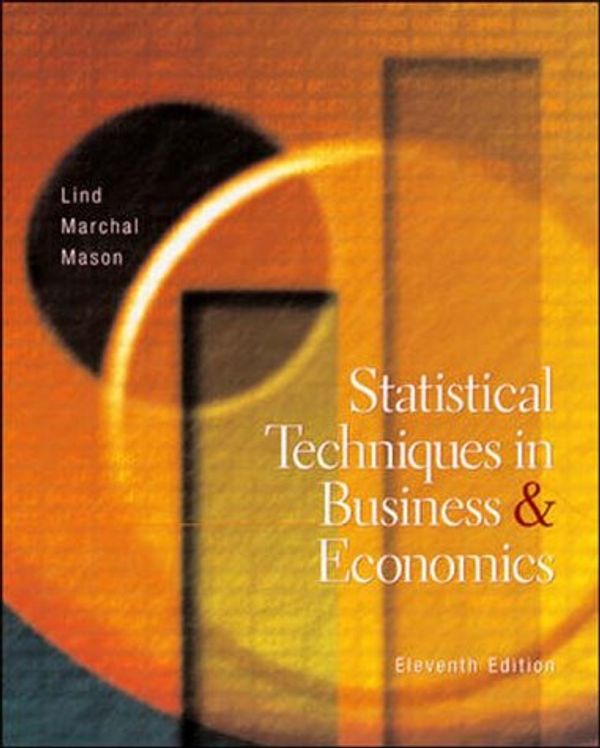 Cover Art for 9780071217378, Statistical Techniques in Business and Economics by Douglas A. Lind