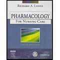 Cover Art for 9780007788606, Pharmacology for Nursing Care-Text Only by Richard A. Lehne