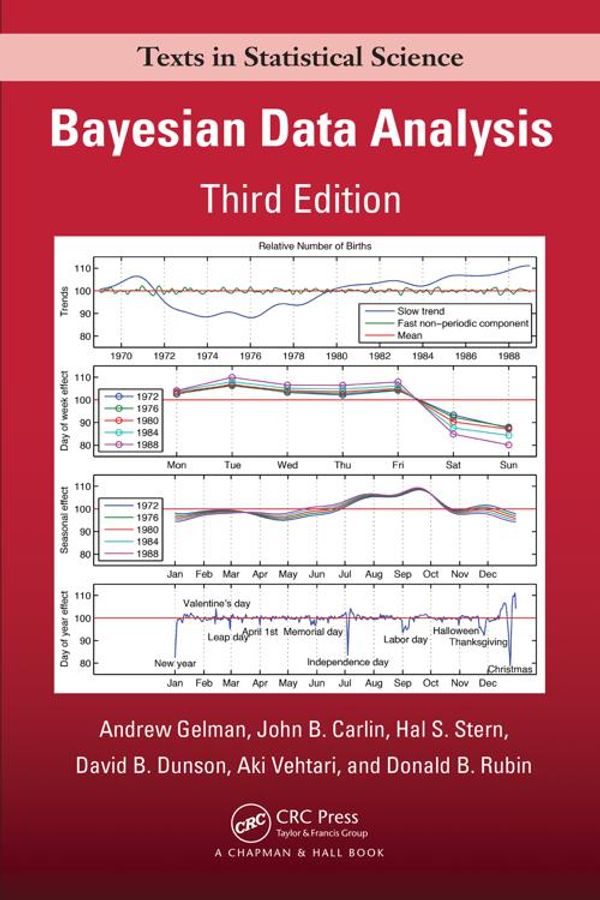 Cover Art for 9781439898208, Bayesian Data Analysis by Andrew Gelman, John B. Carlin, Hal S. Stern, David B. Dunson, Aki Vehtari, Donald B. Rubin