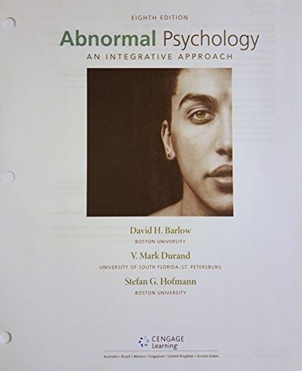 Cover Art for 9781337550925, Abnormal Psychology + Mindtap Psychology, 1 Term 6 Months Access CardAn Integrative Approach by David H. Barlow, V Mark Durand, Stefan G. Hofmann