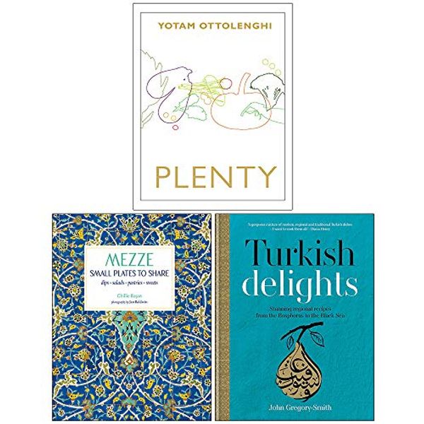 Cover Art for 9789123913152, Plenty, Mezze Small Plates To Share, Turkish Delights 3 Books Collection Set by Yotam Ottolenghi, Ghillie Basan, John Gregory-Smith
