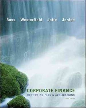 Cover Art for 9780077474584, Loose-Leaf Corporate Finance: Core Principles and Applications by Stephen Ross