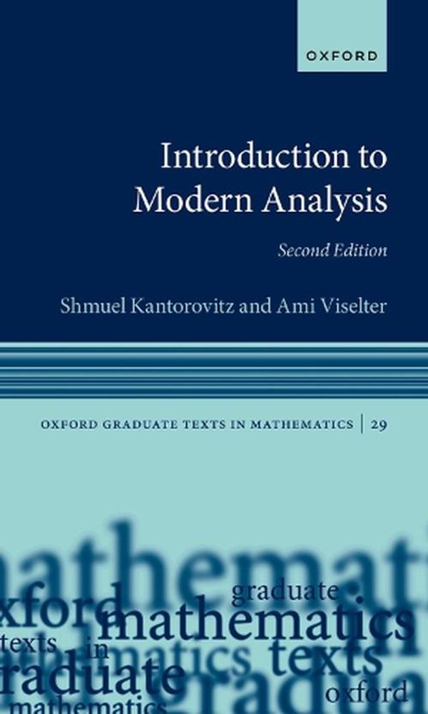Cover Art for 9780192849557, Introduction to Modern Analysis by Shmuel Kantorovitz