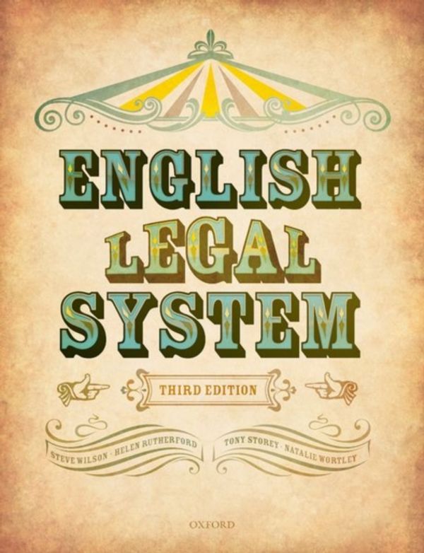 Cover Art for 9780198808152, English Legal System by Steve Wilson