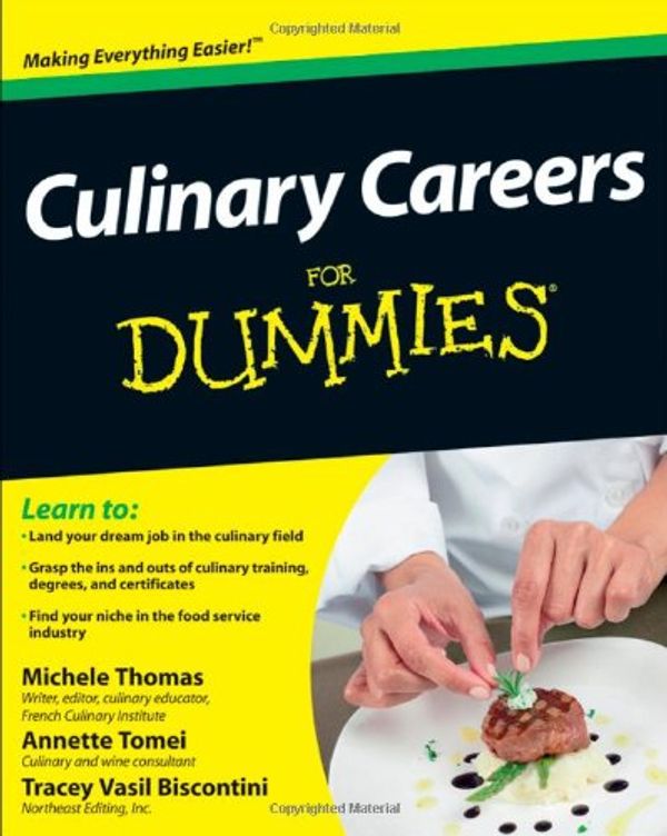 Cover Art for 9781118077740, Culinary Careers For Dummies by Michele Thomas