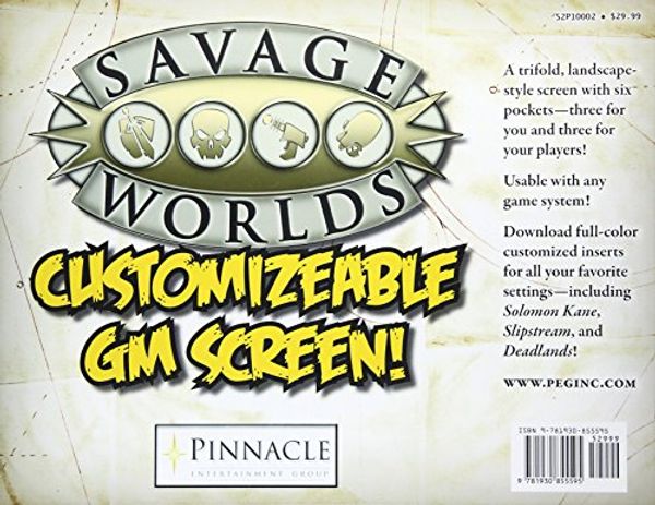 Cover Art for 9781930855595, Savage Worlds Customizable GM Screen (S2P10002) by Studio 2 Publishing