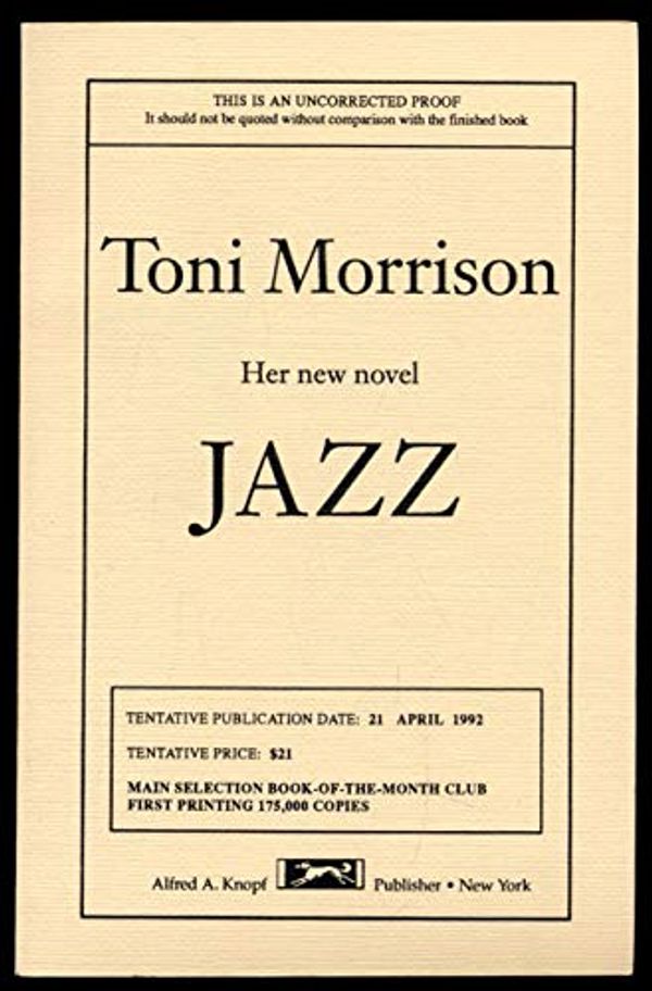 Cover Art for 9780451177803, Jazz by Toni Morrison