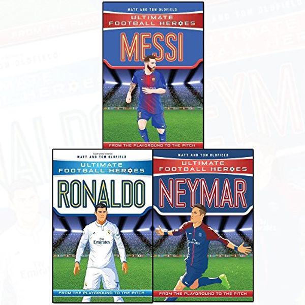 Cover Art for B00OP7JUL4, Ultimate Football Heroes Football Collection series 1 : 3 books set ( Collect Them All -Messi,Neymar,Ronaldo) by Tom & Matt Oldfield