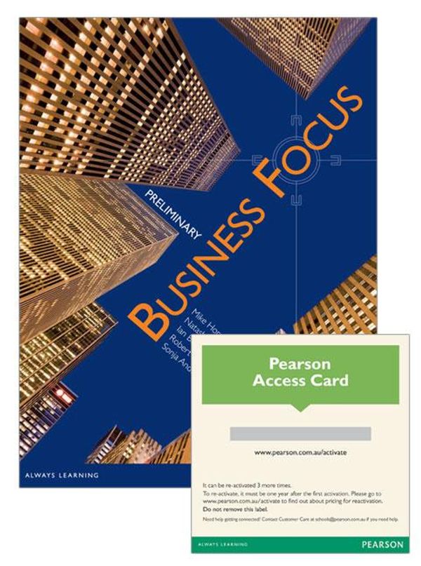 Cover Art for 9781442580701, Business Focus Preliminary Student Book/Pearson Reader 1.0 Combo Pack by Mike Horsley