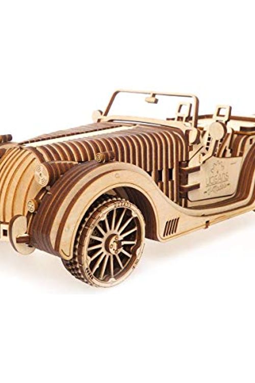 Cover Art for 4820184120815, UGEARS 70052 VM-01, Roadster 3D Car Wood Art, DYI Model Building Projects for Adults and Children, 3D Technical Model Kit by UGears