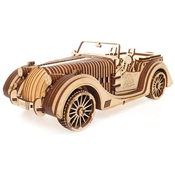 Cover Art for 4820184120815, UGEARS 70052 VM-01, Roadster 3D Car Wood Art, DYI Model Building Projects for Adults and Children, 3D Technical Model Kit by UGears