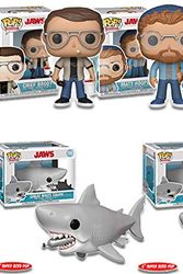 Cover Art for 0708676549365, POP! Funko Movies Jaws Chief Martin Brody, Quint, Matt Hooper, Jaws (6-Inch), Jaws with Diving Tank (6-Inch) Action Figures (Set of 5) by Unknown