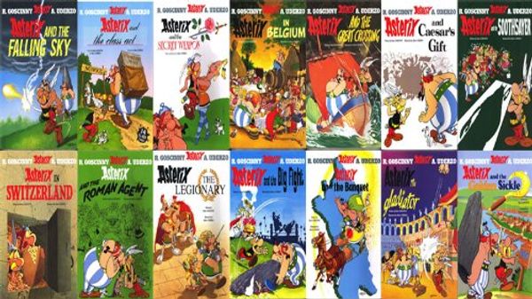 Cover Art for 9781615223664, Rene Goscinny Asterix Collection 14 Paperback Set: Caesar's Gift, Banquet, Big Fight, Class ACT, Falling Sky, Golden Sickle, Great Crossing, Roman Agent, Soothsayer, Belgium, Switzerland, Gladiator, Legionary by Rene Goscinny