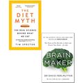 Cover Art for 9789123490837, Diet Myth and Brain Maker 2 Books Bundle Collection - Diet Myth and Brain Maker 2 Books Bundle Collection - Why the Secret to Health and Weight Loss Is Already in Your Gut,The Power of Gut Microbes to Heal and Protect Your Brain - for Life by Professor Tim Spector, David Perlmutter