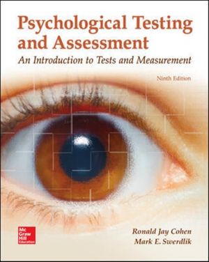 Cover Art for 9781259870507, Psychological Testing and Assessment by Ronald Jay Cohen
