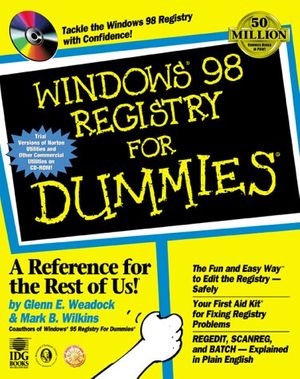 Cover Art for 0785555504370, Windows 98 Registry for Dummies by Glenn E. Weadock