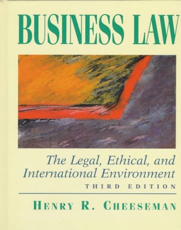 Cover Art for 9780130940957, Business Law by Henry R. Cheeseman