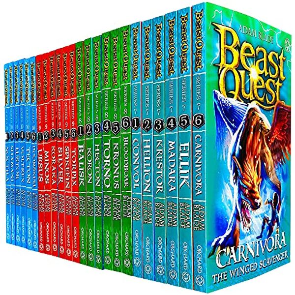 Cover Art for 9781408367087, Beast Quest 24 Books Collection Set Series 7 - 10 by Adam Blade (Noctila, Doomskull, Ursus, Torpix, Balisk, Bloodboar, Convol, Carnivora & MORE!) by Adam Blade