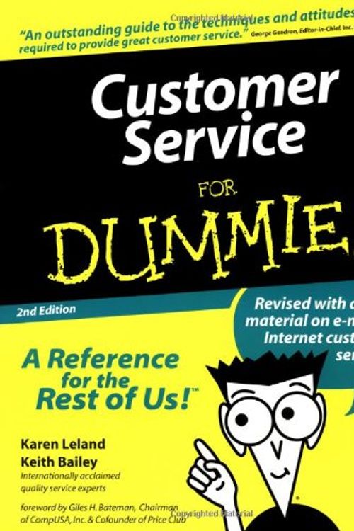 Cover Art for 9780764552090, Customer Service For Dummies by Karen Leland, Keith Bailey