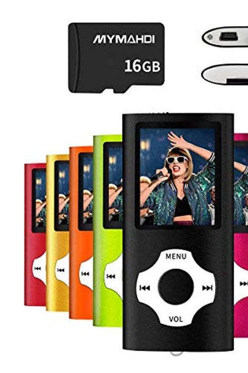 Cover Art for 0614134820054, MYMAHDI MP3/MP4 Music Player with 16 GB Micro Memory Card(Expandable Up to 128GB),Supporting Photo Viewer,Voice Recorder,FM Radio,E-Book and Earphone Provided Color Black by Unknown