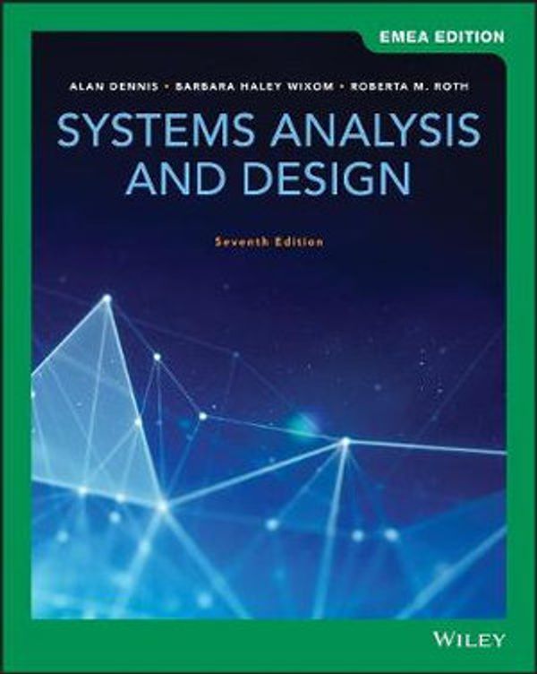 Cover Art for 9781119585855, Systems Analysis and Design by Alan Dennis