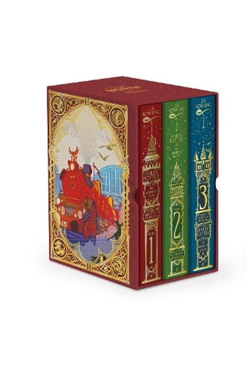 Cover Art for 9781526680068, Harry Potter 1-3 Box Set: MinaLima Edition by Rowling, J.K.