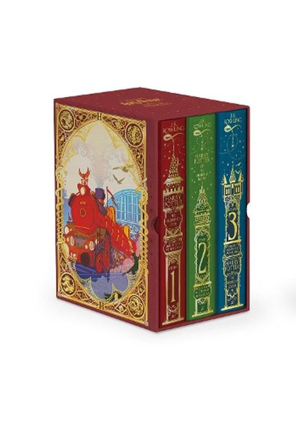 Cover Art for 9781526680068, Harry Potter 1-3 Box Set: MinaLima Edition by Rowling, J.K.