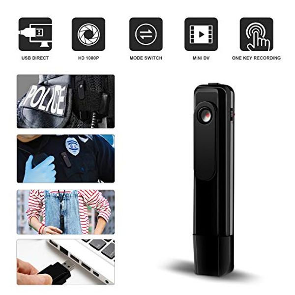 Cover Art for 0630792969591, ehomful Body Camera HD 1080P Wearable Mini Hidden Spy Pen Camera Portable Cop Pocket Cam Convert Video Recorder USB/One Key Fast Record Police Body Cameras for Home/Office (No Need Charging Cable) by Unknown
