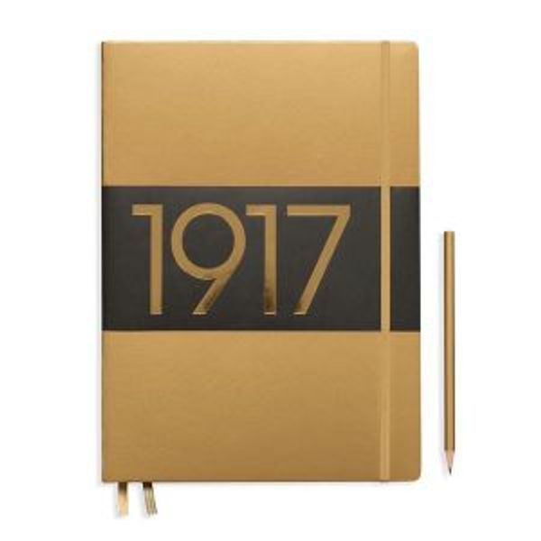 Cover Art for 4004117519260, LEUCHTTURM1917 (356331) Metallic Edition Notebooks Master Slim (A4+), Hardcover, 123 num. Pages, Plain, Black by 